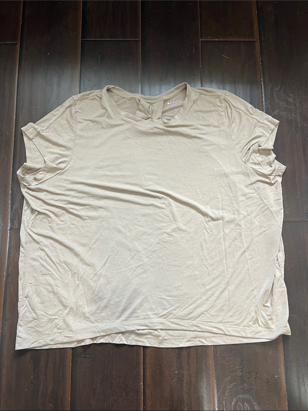 Athleta Light Tan With Ease Tee, size XL